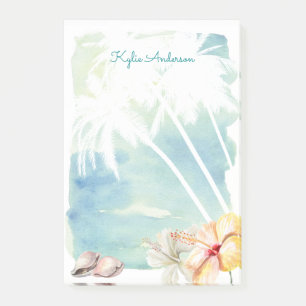 Notas Post-it® Color de agua tropical de los Beach Vibes  Persona