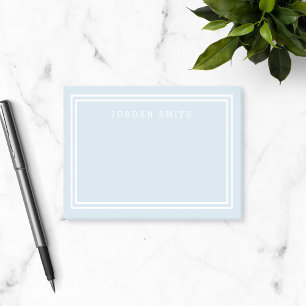 Notas Post-it® COLOR DE FONDO EDITABLE con doble borde blanco