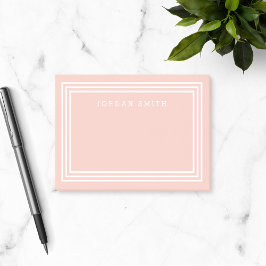 Notas Post-it® COLOR DE FONDO EDITABLE con triple borde blanco