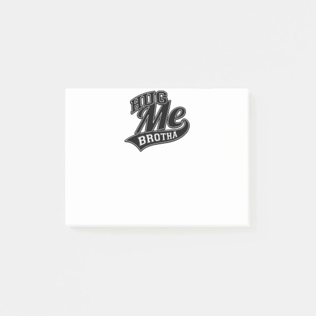 Notas Post-it® Color del fondo del personalizable para abrazarme (Anverso)