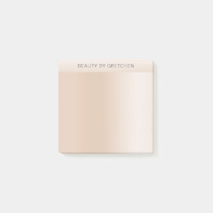 Notas Post-it® Color moderno de piel beige mínimo