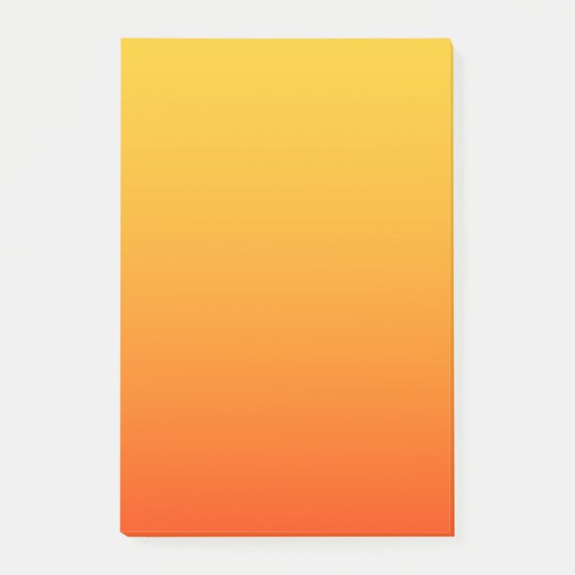 Notas Post-it® Color Naranja Amarillo (Anverso)