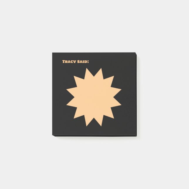 Notas Post-it® Color negro (Anverso)