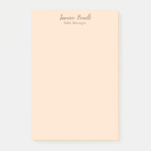 Notas Post-it® Color negro Minimalista profesional moderno