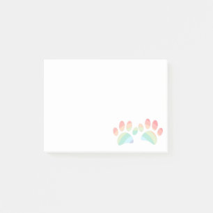Notas Post-it® Color pastel Arcoiris Perro Pintas