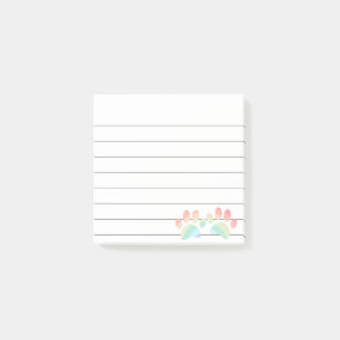 Notas Post-it® Color pastel Arcoiris Perro Pintas Llenas 3x3