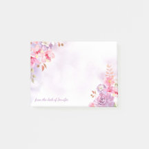 Color pastel claro floral con nombre personalizado