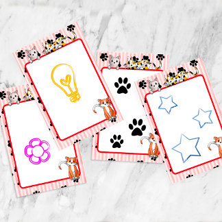 Notas Post-it® Color rojo con pastas lindos gatitos 4" x 6"