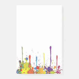 Notas Post-it® COLOR SALPICADO DIVERTIDO II + tu fondo e ideas