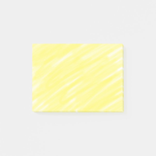 Notas Post-it® color sencillo mínimo sólido personalizado amarill (Anverso)