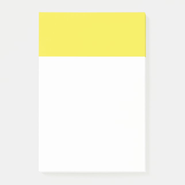 Notas Post-it® Color sólido amarillo de Lily Yummy (Anverso)