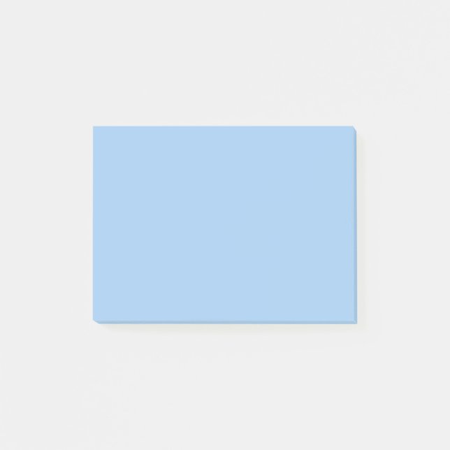 Notas Post-it® Color Sólido Azul Bebé Pastel (Anverso)