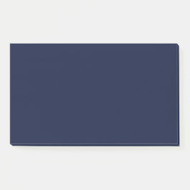 Notas Post-it® Color sólido azul de la marina de medianoche