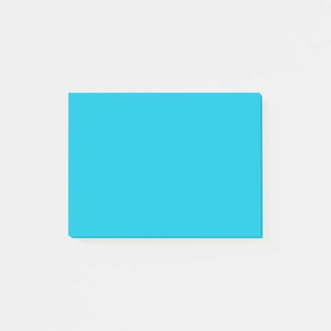 Notas Post-it® Color sólido azul hawaiano (Anverso)