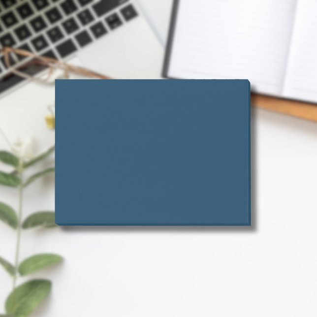 Notas Post-it® Color sólido azul prusiano | Clásica | Elegante (Subido por el creador)