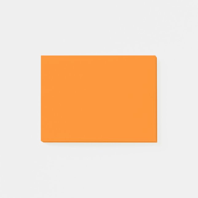 Notas Post-it® Color sólido del Naranja de seguridad (Anverso)