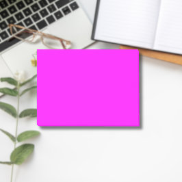 Notas Post-it® Color sólido fucsia | Clásico Elegante