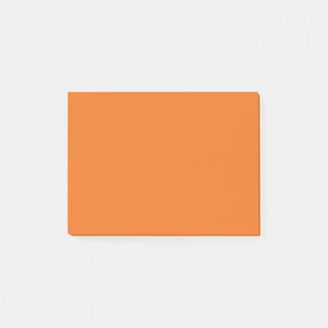 Notas Post-it® Color sólido Naranja eléctrico (Anverso)