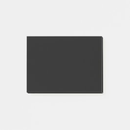 Notas Post-it® Color sólido negro puro