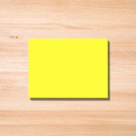 Notas Post-it® Color sólido neón amarillo