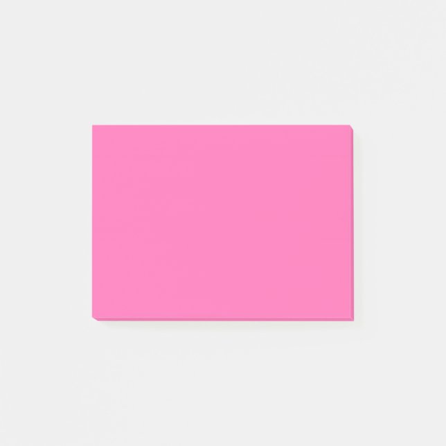 Notas Post-it® Color sólido rosa caliente (Anverso)