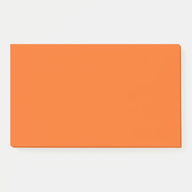 Notas Post-it® Color sólido tigre naranja (Anverso)