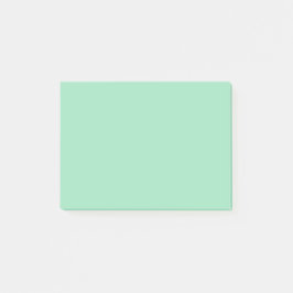 Notas Post-it® Color sólido verde de la marea