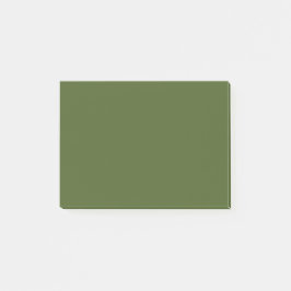 Notas Post-it® Color sólido verde oscuro de mosaico