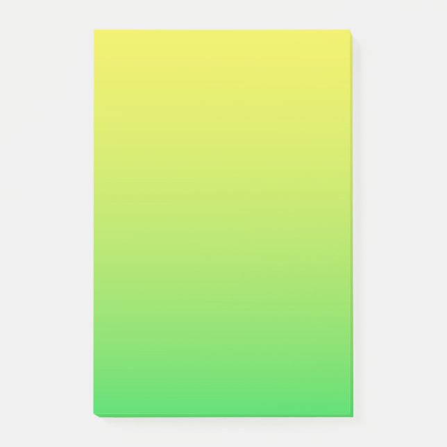 Notas Post-it® Color Verde Amarillo (Anverso)
