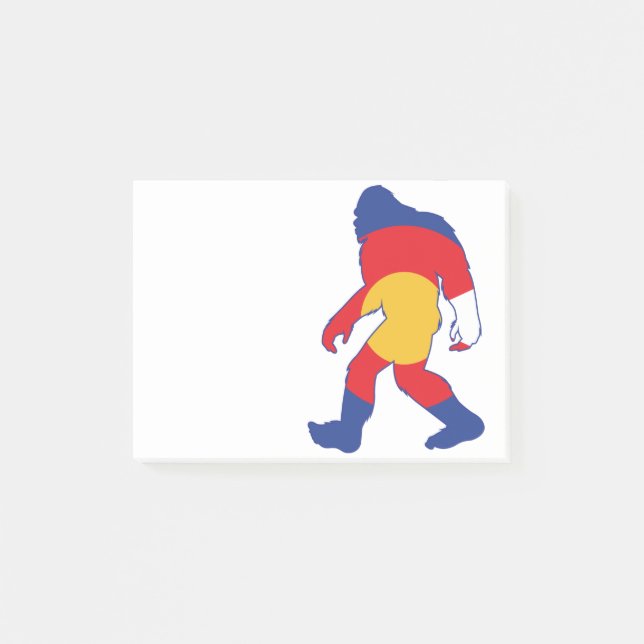 Notas Post-it® Colorado-Bigfoot (Anverso)