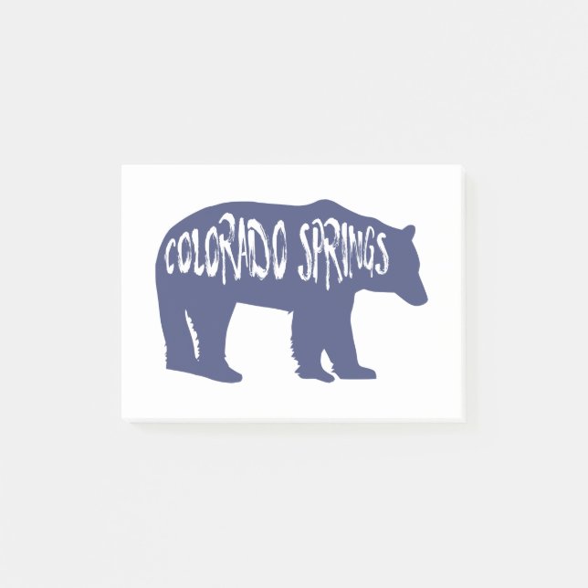 Notas Post-it® Colorado Springs Bear (Anverso)