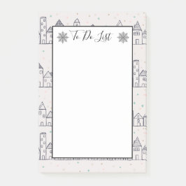 Notas Post-it® Colorear Navidades de página Aldea a Hacer Lista