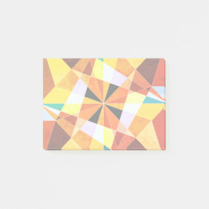 Notas Post-it® Colores cálidos Formas geométricas angulares Guay