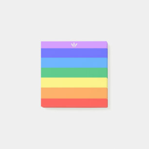 Notas Post-it® Colores de arcoíris hermosos