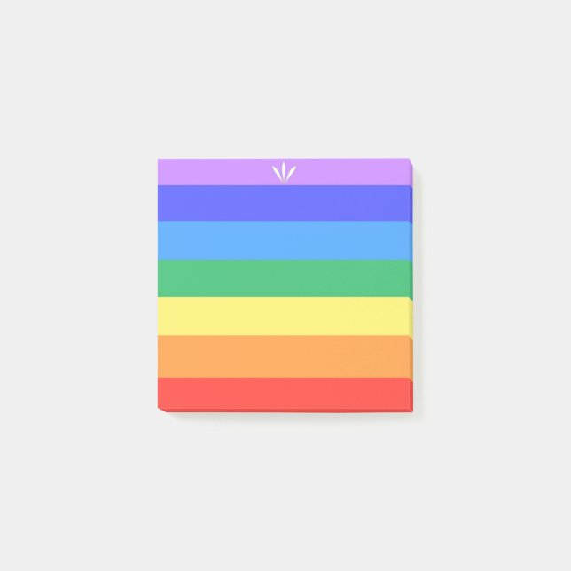 Notas Post-it® Colores de arcoíris hermosos (Anverso)