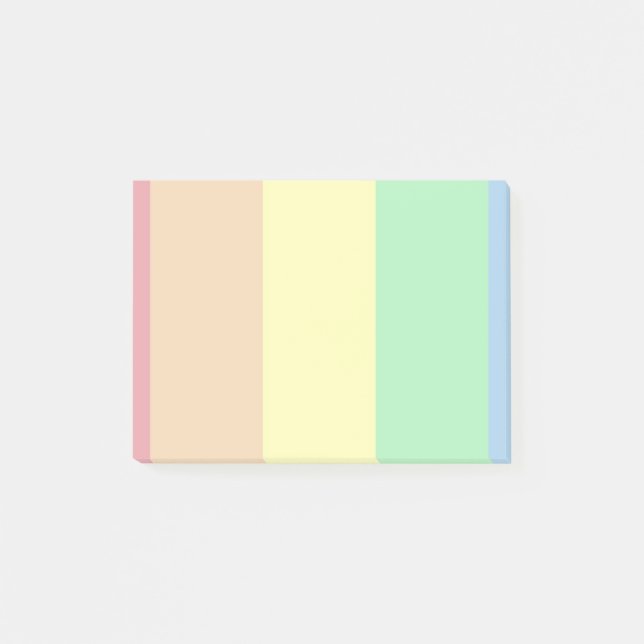 Notas Post-it® Colores pasteles (Anverso)