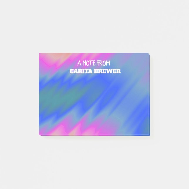 Notas Post-it® Colorful Abstract Post-It Notes (Anverso)