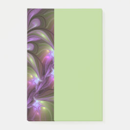Notas Post-it® Colorful Abstract Violet Purple Khaki Fractal Art