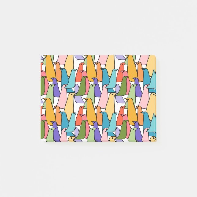 Notas Post-it® Colorful Birds Post-it Notes (Anverso)