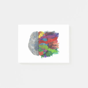 Notas Post-it® Colorful Brain