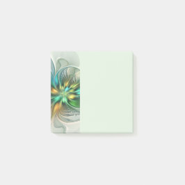 Notas Post-it® Colorful Fantasy Modern Abstract Flower Fractal