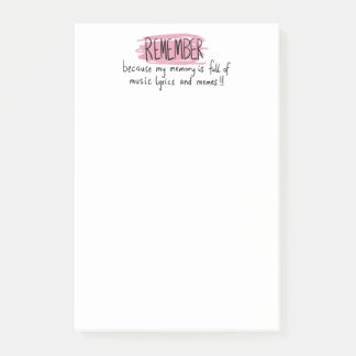 Notas Post-it® Colorful Planner Title/ Header Remember