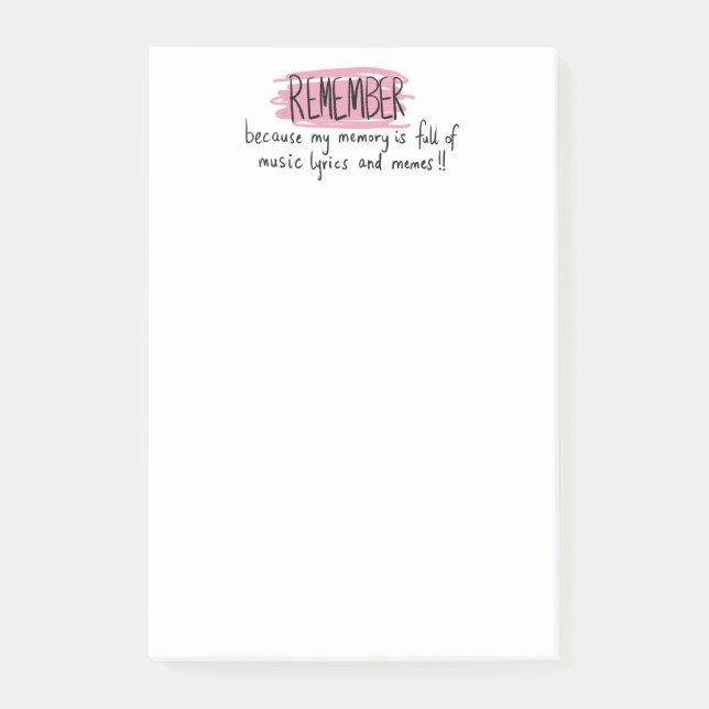 Notas Post-it® Colorful Planner Title/ Header Remember (Anverso)