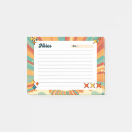 Notas Post-it® Colorful Retro Playful Post-It Notes