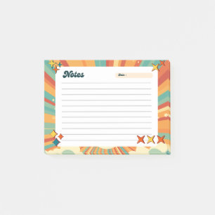 Notas Post-it® Colorful Retro Playful Post-It Notes