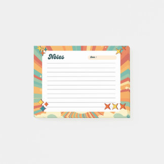 Notas Post-it® Colorful Retro Playful Post-It Notes