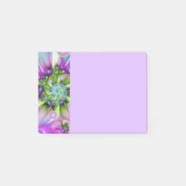 Notas Post-it® Colorful Spiral Round Shapes Abstract Fractal Art