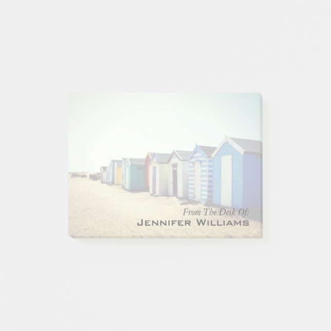 Notas Post-it® Coloridas Casas De Playa Al Sol (Anverso)