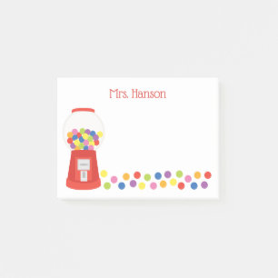 Notas Post-it® Coloridas Gumballs Notepad personalizado post-it
