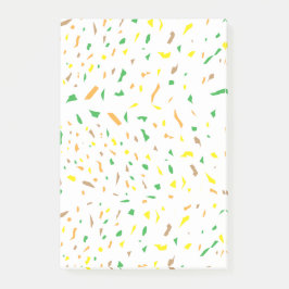 Notas Post-it® Coloridas piezas de Terrazzo